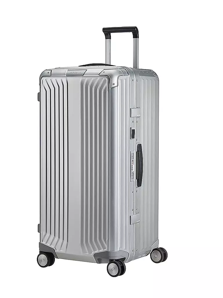 SAMSONITE Trolley Lite Box Alu Trunk 80cm aluminium silber